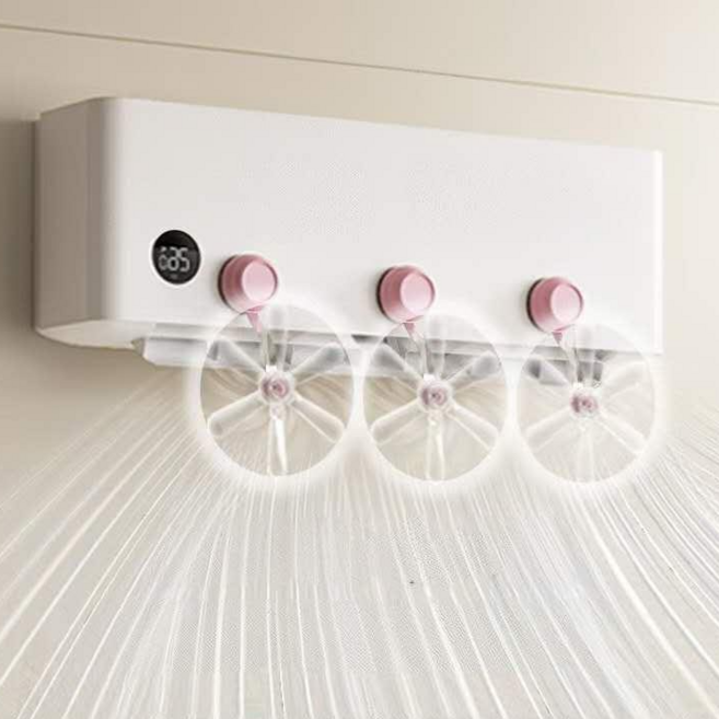 투빈하우스 에어컨 바람개비 무타공 흡착판 공기 순환팬