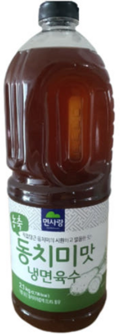 면사랑 농축 동치미맛 냉면육수, 2.1kg, 11개