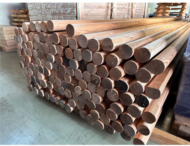 미송 원주목 60파이 1800 기둥 원형 인테리어 목공 목재 DIY, 1개