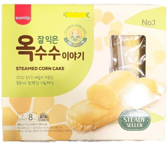 삼립 옥수수이야기, 880g, 1박스
