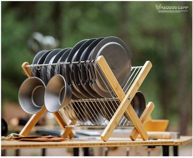 캠핑 식기건조대 접이식 디쉬렉 식기 접시 정리 S고리 가방포함, 1개, 상세페이지 참조