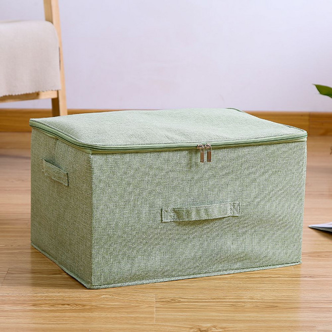 넷세일마켓 지퍼형 리빙박스 다용도 접이식 패브릭, 1개