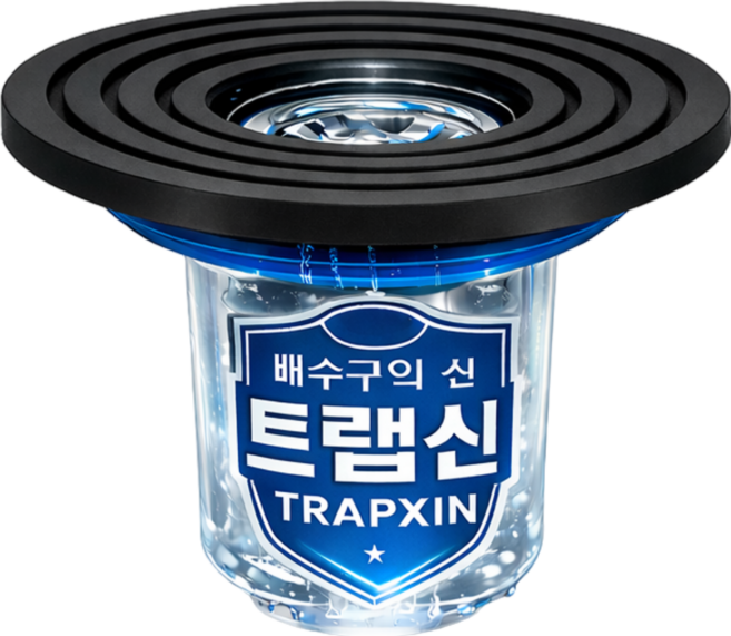 트랩신 하수구 트랩 벌레 냄새 완벽 차단 배수구 덮개, 1개