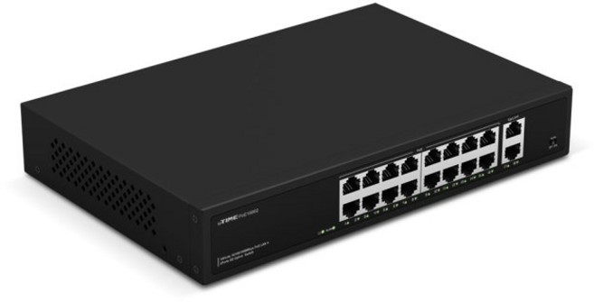 아이피타임 POE16002 기가비트 16포트 POE 2UPLINK 스위칭허브, 1개