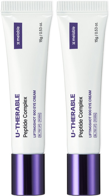 메라블 유쎄라블 리프팅샷 900 눈밑 지방 볼륨 주름개선 아이크림, 15ml, 2개