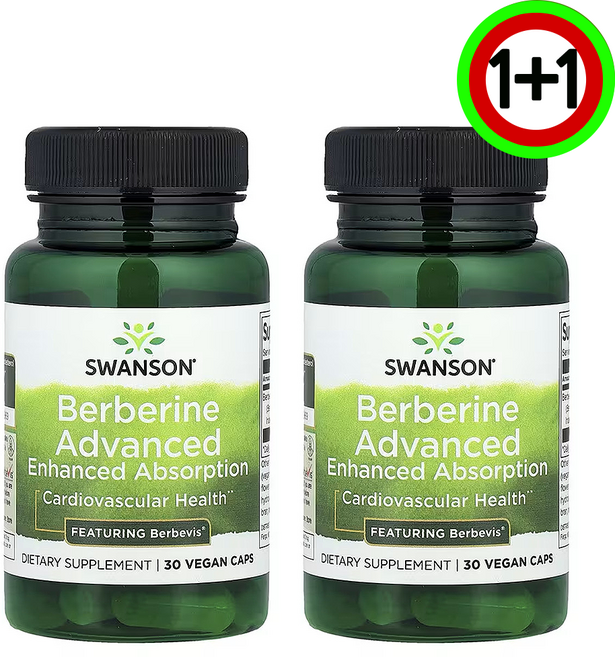 스완슨 베르베린 어드밴스드 파이토좀 베르베린 베르베비스 550mg 30캡슐 2개