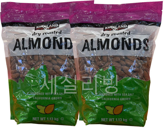 커클랜드 가염 볶음 아몬드 1.13kg 코스트코 대용량 캠핑 안주 간식 식사대용 견과류 단체 주문, 2개