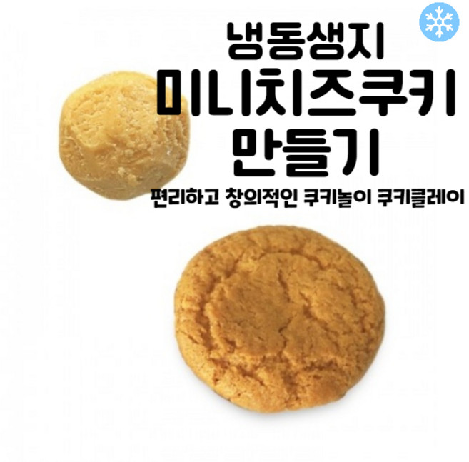 마리네빵공장 쿠키 냉동생지 토이 쿠키만들기 미니 치즈쿠키 납품 결혼 답례품 18g x 25개입, 6개, 450g