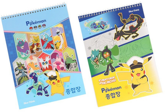 초등 준비물 포켓몬 포켓몬스터 종합장, 3개, 랜덤발송