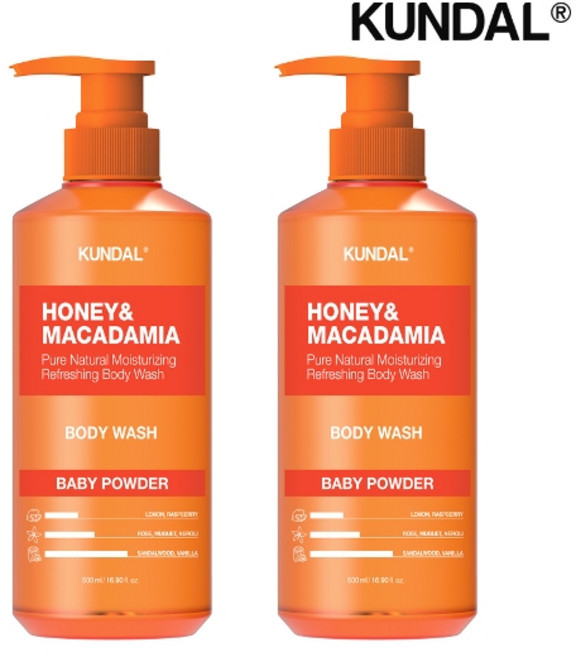 기타 쿤달 허니 앤 마카다미아 퓨어 바디워시 500ml x2개 (선택)