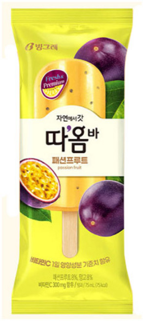 빙그레 따옴바 패션프루트 40입, 40개, 75ml