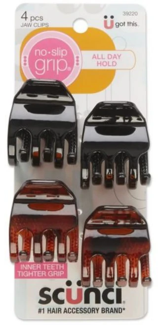 스쿤시 N/S 청키 조 클리 사이즈 4pk 미끄럼 방지 클립 - 쿠팡