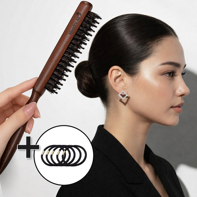 MoodroAll 돈모 백콤 업스타일 브러쉬, 1개, MA01-B