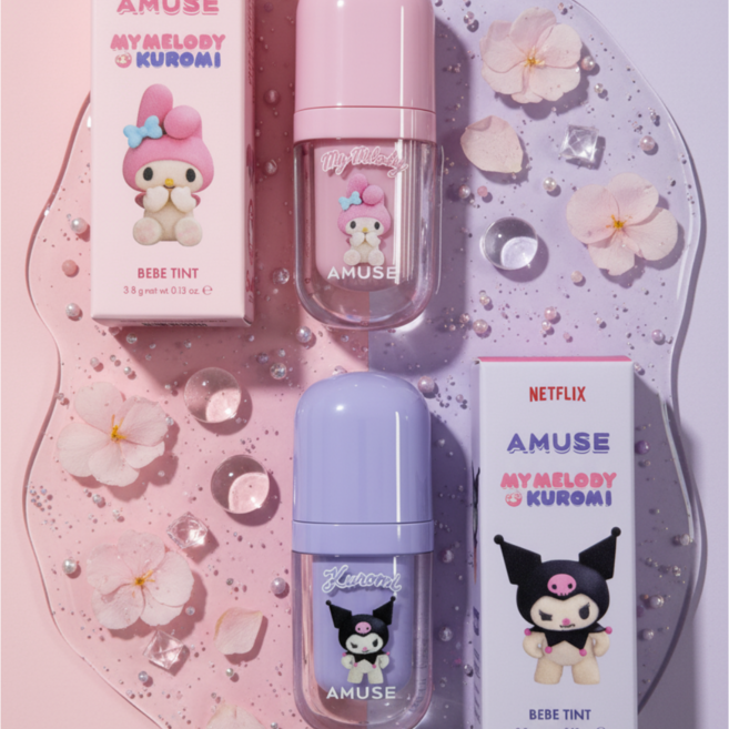 [마이멜로디&쿠로미 한정 에디션] 어뮤즈 베베 틴트, 1개, 11 바닐라 살구