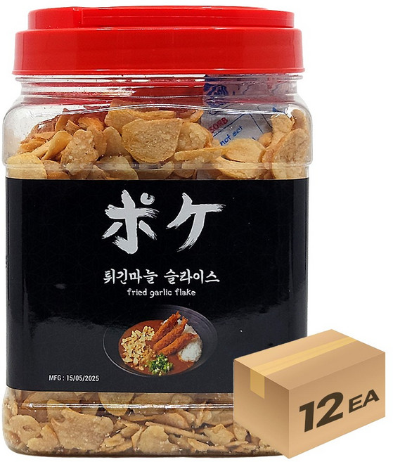 1박스) 포케 튀긴마늘 슬라이스 갈릭칩 500g x 12개입, 12개