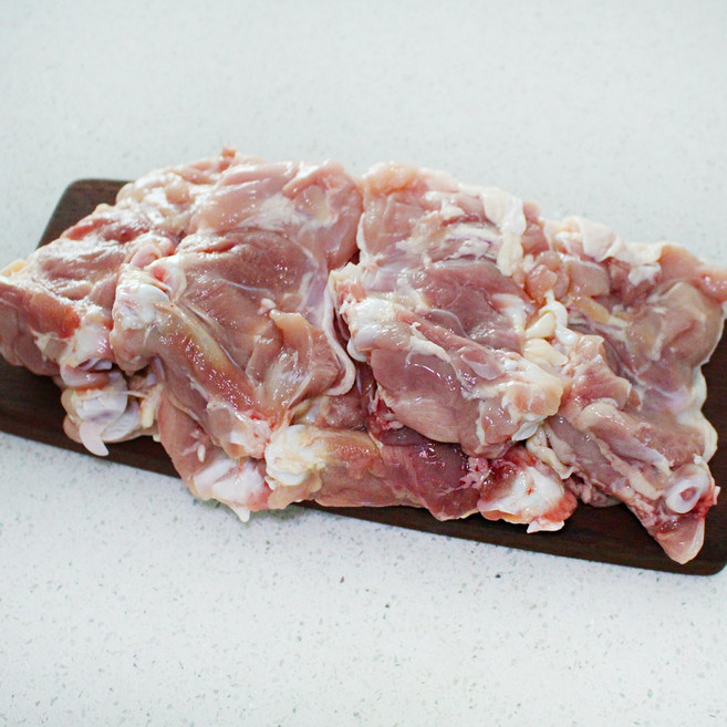 (1+1)국내산 닭고기 염지 다리살 뼈 있는 사이정육(냉장), 1kgX2개, 마일드염지