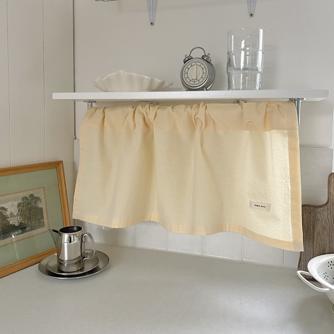 미니바란스 책장 선반 밥솥싱크대 수납장 주방가리개커튼