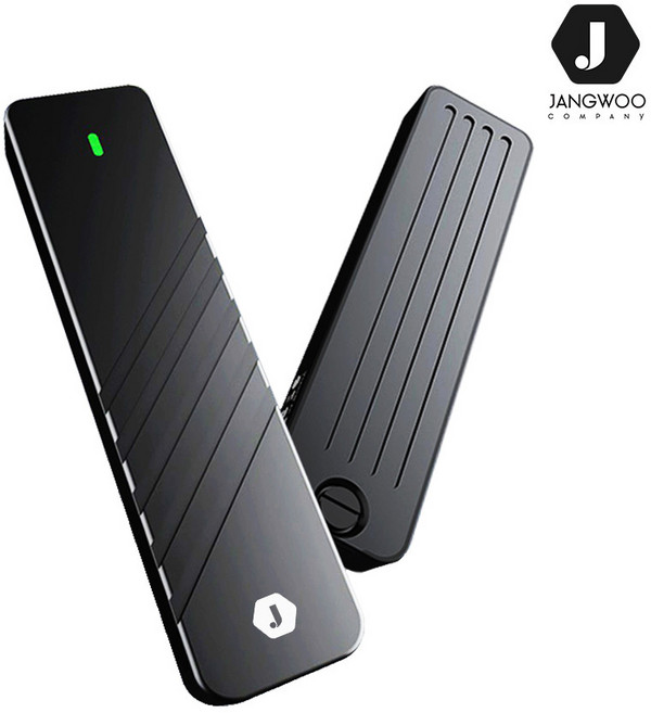 장우컴퍼니 장우컴퍼니 USB 3.1 M.2 NVMe SSD 외장케이스 i9 pro 블랙, 1개