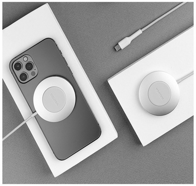 벨루가 15W 맥템즈 고속 무선 충전기 맥세이프 호환 C타입, 15W 맥템즈 무선충전기, 1개