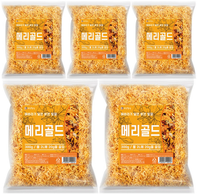 건강중심 메리골드 꽃잎차 300g, 1개, 5개입