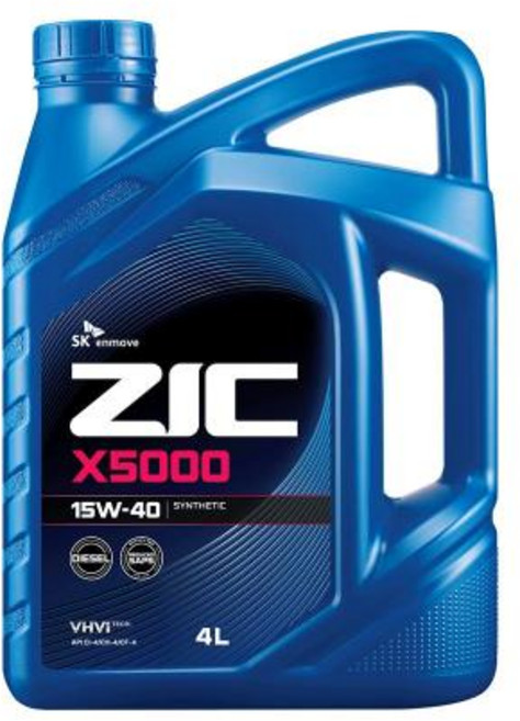 SK루브리컨츠 LUBRICANT 엔진오일 디젤 X5000 15W-40 4LT (구 SD5000), 1개