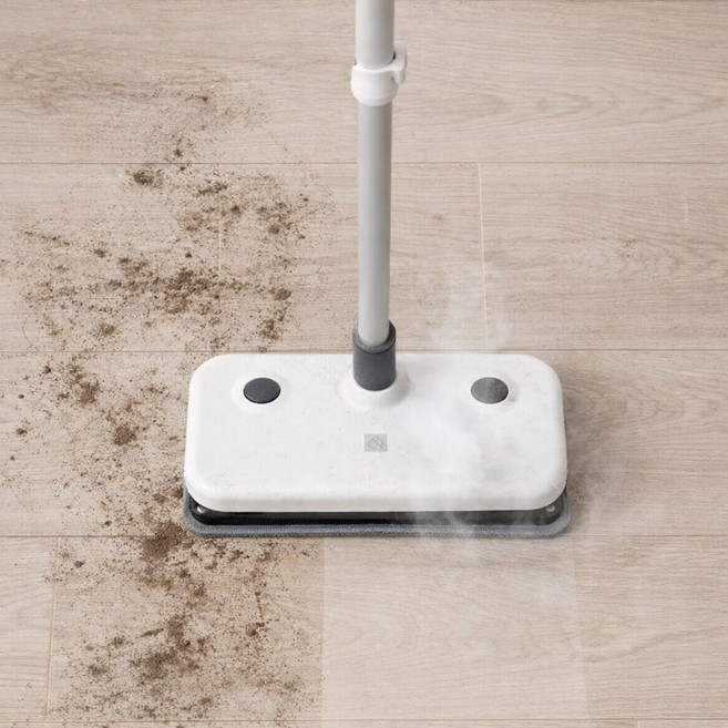 원터치 고온 고압 스팀 청소기 살균 소독, 화이트