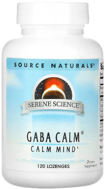 소스내츄럴스 Source Naturals Serene Science® GABA Calm® 120 Lozenges, 120정, 1개 - 쿠팡