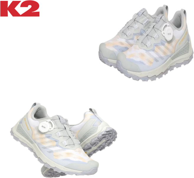 [백화점 발송_멀티스카프 증정)K2 여성 플라이워크블레이즈 워킹 트레킹화 기능성 수지 등산화 다이얼