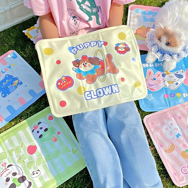 캐릭터 쿨젤리 방석 시원한 여름 쿨링 사무실 직장인 의자 아이스 방수 매트, SN.쿨방석 삼형제