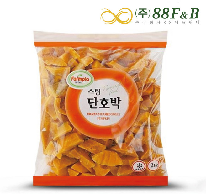 원하프냉동단호박2kg/팜피아, 2Kg, 1개