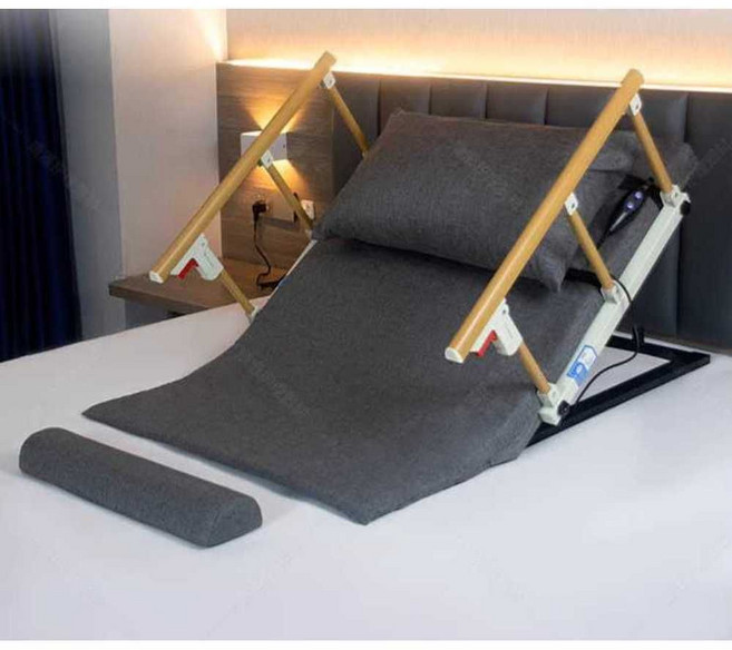 전동 등받이쿠션 리프팅 난간 어르신 그레이 침대 매트리스, AW. 오프 화이트 짧은 모델