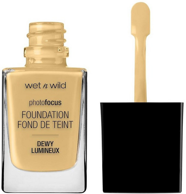 Wet n wild 웻앤와일드 포토 포커스 듀이 리퀴드 파운데이션 30ml 누드 아이보리, 골든 베이지