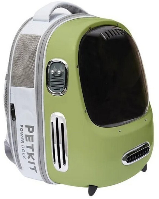PETKIT 佩奇 寵物外出摺疊後背包 寵物手提袋/提籠, 智能貓用背包2.0｜復古綠,單筆宅配限一組(過重運費另計), 1個