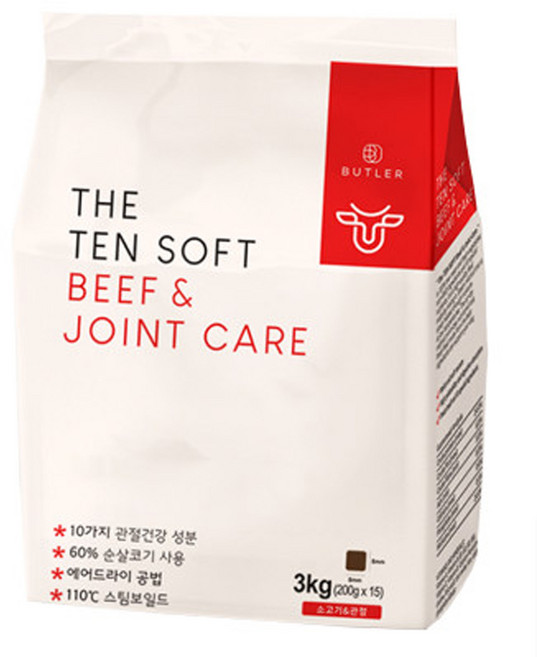 더텐소프트 강아지 기능성 사료, 뼈/관절강화, 3kg, 2개