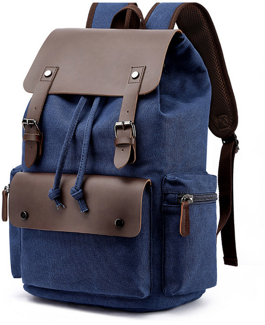 ANYOU 남녀공용 캔버스 백팩 대용량 통근 배낭