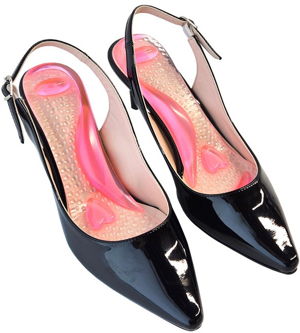 곰피트 2세트 하이힐 발바닥 미끄럼 방지 아치 지지 뒷꿈치 쿠션 실리콘 패드