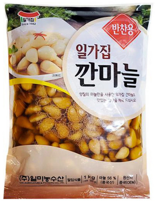 일가집 깐마늘, 1kg, 3개