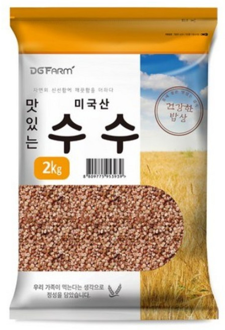 건강한밥상 맛있는 수수, 2kg, 1개