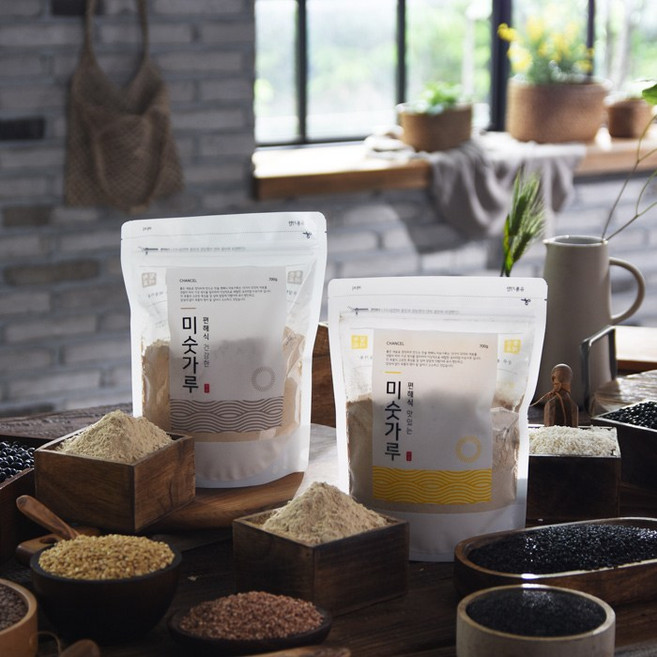 찬슬 편해식 미숫가루 2봉(건강한미숫가루1봉+맛있는미숫가루1봉), 700g, 2개, 700g