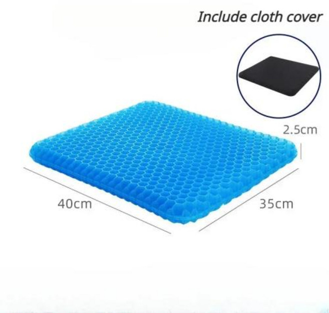 여름방석 메쉬 통풍 의자 방석 통기성 홈 젤 시트 쿠션 이중 두께 에그 패드 여름 압력 완화 사무실 자동차, 1, 11)1PC-ningjiao-zuodian