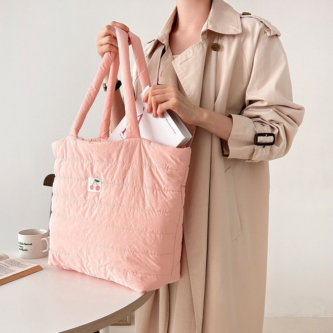 누빔 패딩 퀼팅 겨울 가방 기저귀 빅사이즈 토트백 숄더백 에코백