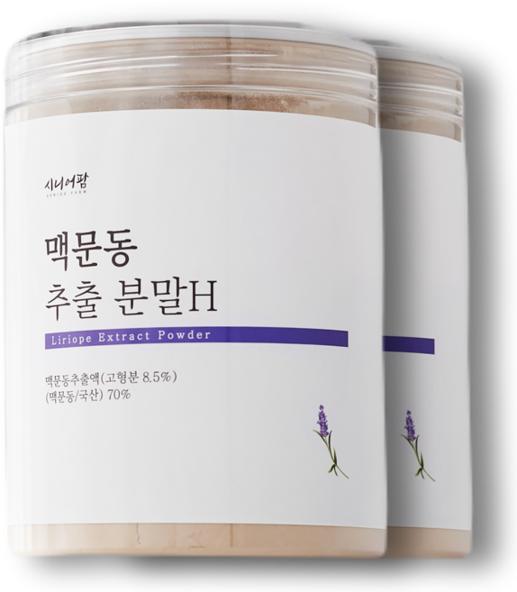 국산 프리미엄 맥문동 분말 가루 추출물 추출분말 3개월분, 2개, 250g