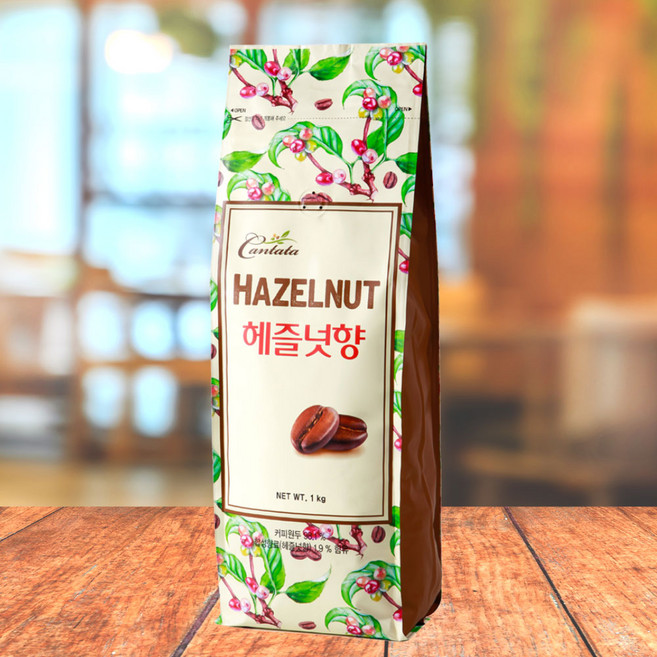 칸타타 헤즐넛향 원두커피, 홀빈(분쇄안함), 1kg, 1개