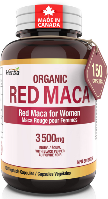 레드 마카 3500mg 10배농축 150베지캡슐 캐나다 식약처 승인 허바 캐나다, 1개, 150정