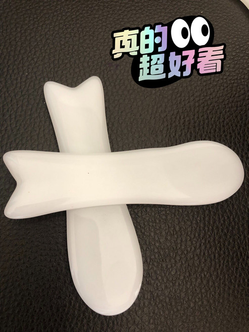 白玉 刮痧板, 1個, 如圖所示