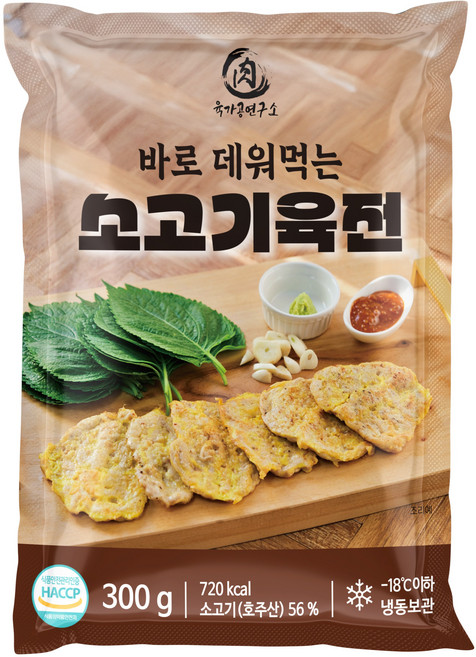 육가공연구소 완조리 소고기 육전 300g, 1개