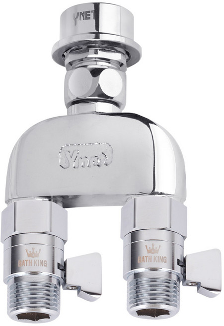 스마트 두갈래 아답터 듀얼밸브 인바코 프레오 매립 수도꼭지 양갈래 수도분배기 2구 원터치타입, 1개