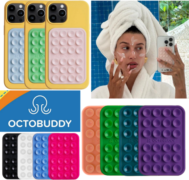 [미국 직수입 정품] 옥토버디 흡착패드 케이스 레귤러 헤일리비버 폰케이스 OCTOBUDDY 클래식 REGULAR, 틸, 1개