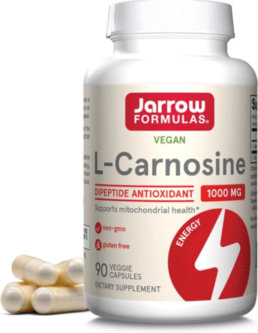 자로우 비건 L카르노신 1000mg 엘카르노신 90베지캡슐 Jarrow Formulas, 1병, 90정 - 쿠팡