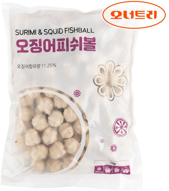 오너트리 오징어 피쉬볼 오리지널 1kg 마라탕 훠궈 어묵 탕 대용량 업소용, 1개